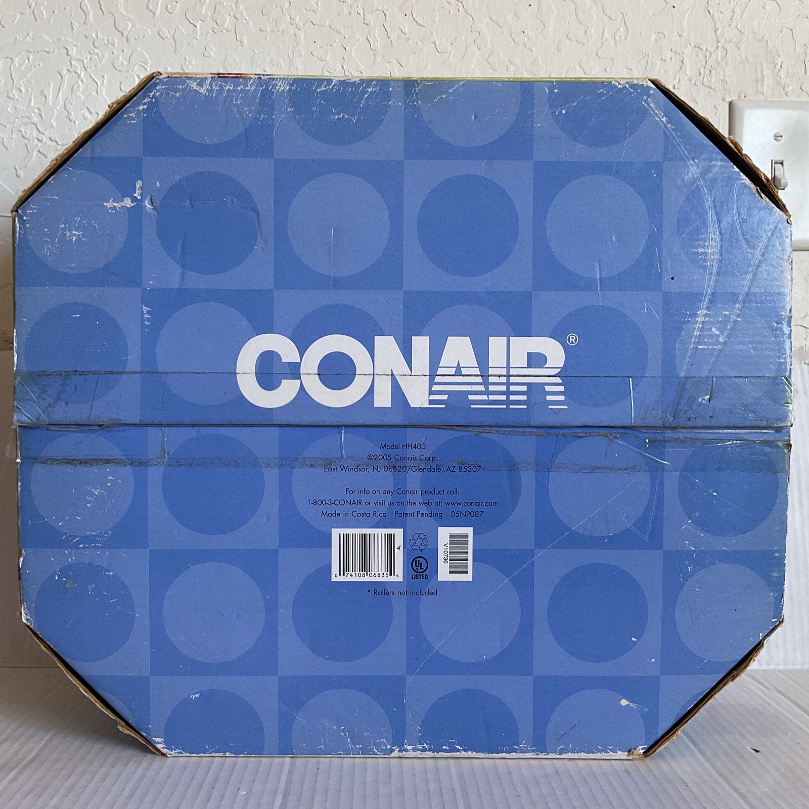 Conair Bonnet Hair Dryer Collapsible Adjustable Portable Perfect Fit NEW NOS