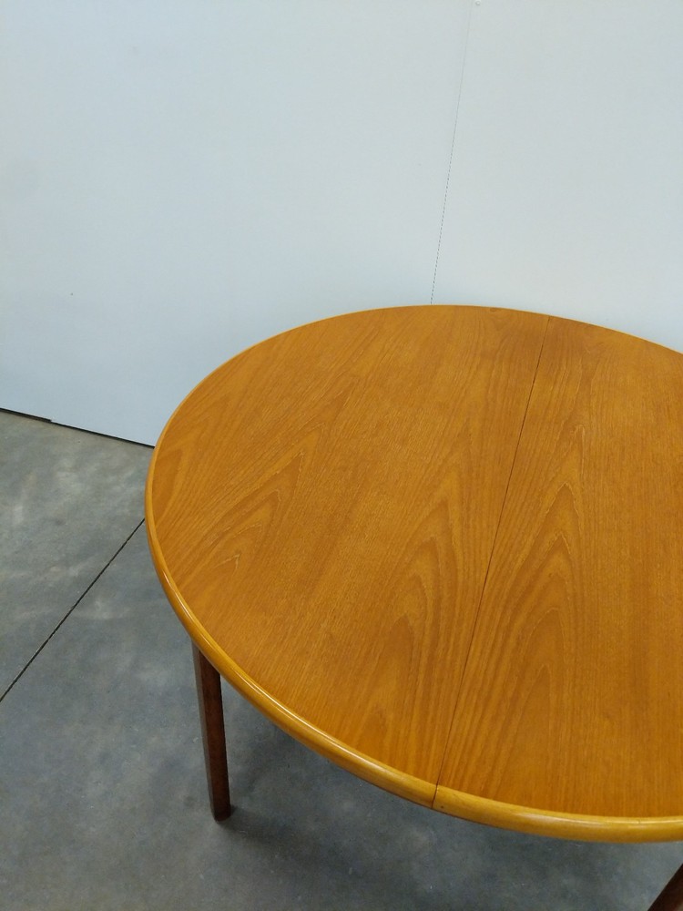 Vintage Mid Century Modern Teak Extendable Dining Table