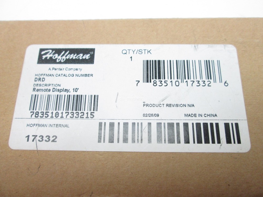 New Hoffman DRD Remote Display 10ft 80-280VAC