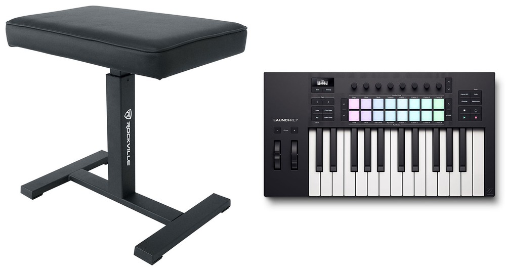 Novation LAUNCHKEY 25 MK4 25-Key USB MIDI Ableton Live Keyboard Controller+Bench