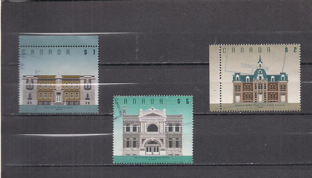 Canada #1375-1376, 1378 used high values