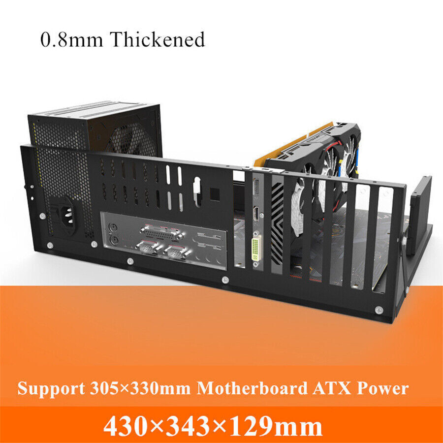 Open Air Frame Mining Rig Bracket For Chassis Computer Case Motherboard EATX