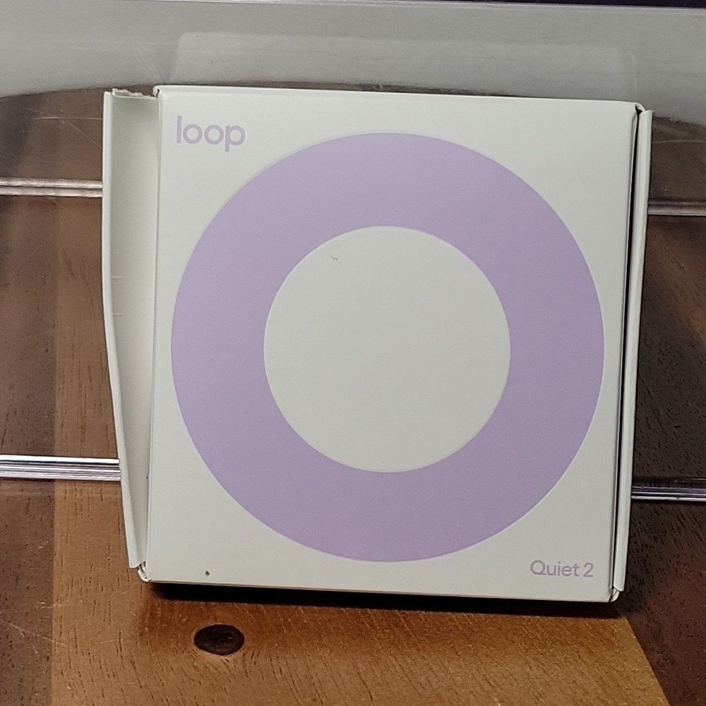 Noise Reduction Loop Quiet 2 (24dB) Reusable Earplugs ~ Violet ~ OPEN BOX