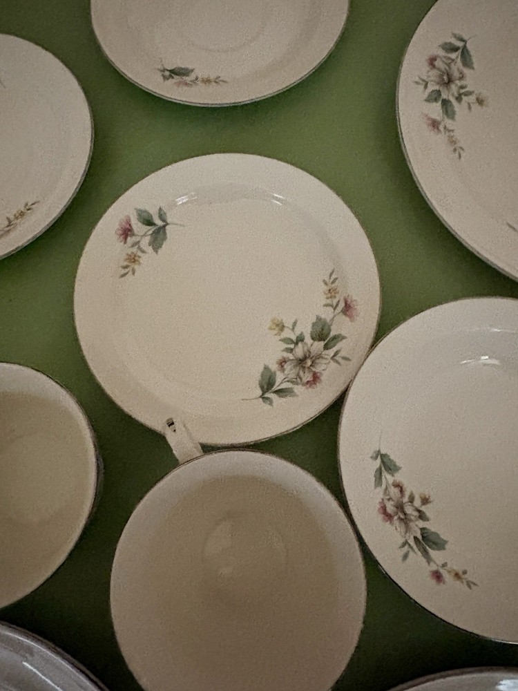 Vintage 1950-60's Superior Hall Dinnerware Set-Springtime Pattern