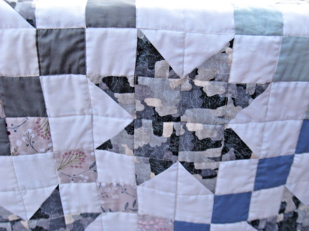 Handcrafted Multi-purpose Starry Path Quilt, 45" x 61"
