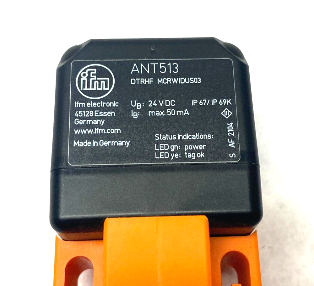 Ifm ANT513 RFID Write/Read Head DTRHF MCRWIDUS03