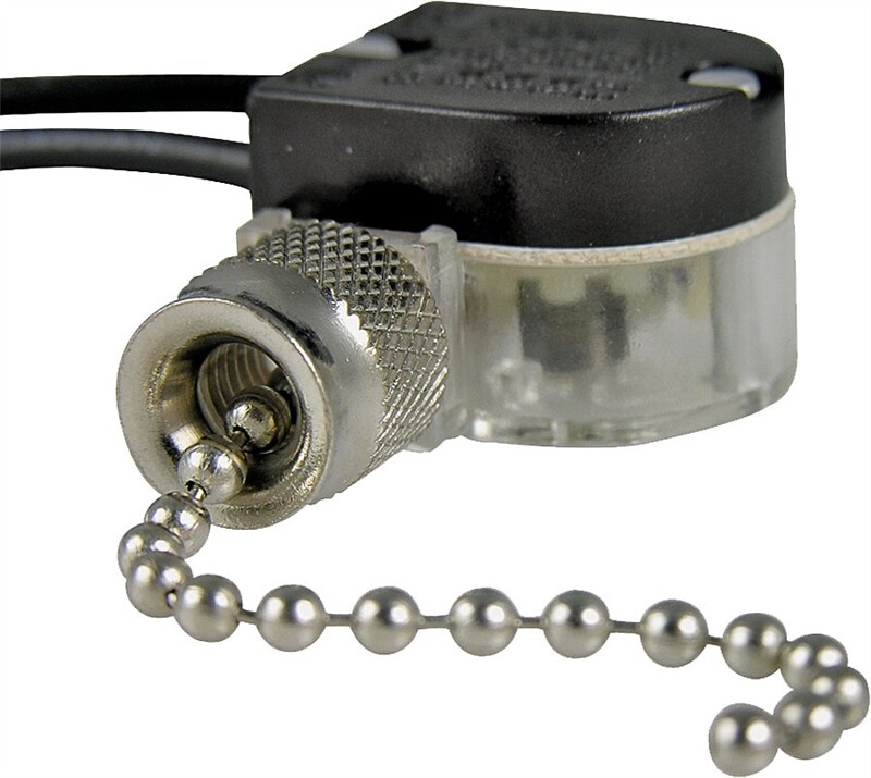 GB GARDNER GSW-31 SINGLE POLE & THROW ON OFF PULL CHAIN NICKEL SWITCH 6437016
