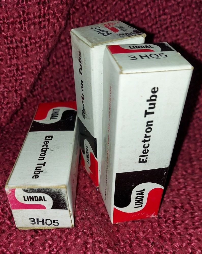 Lot of 3 - LINDAL 3HQ5 Electronic Tubes
