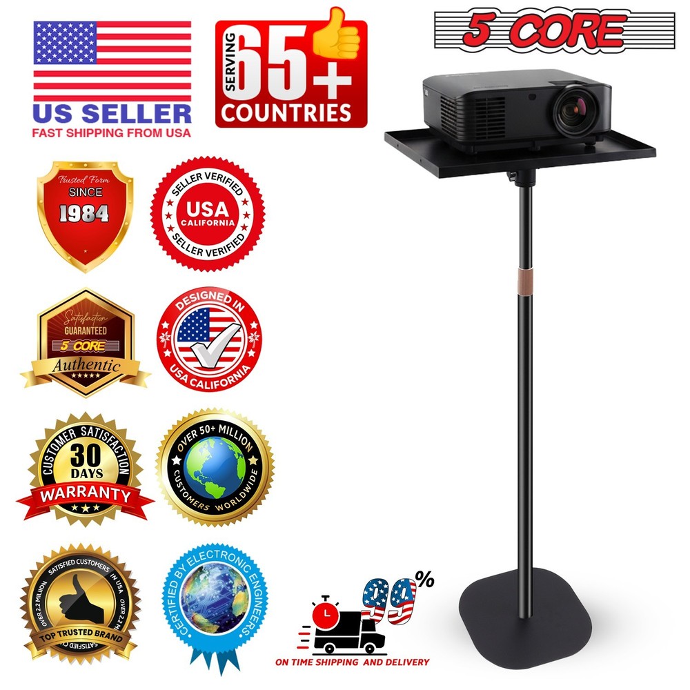 5 Core Projector Stand Floor Adjustable Heavy Base Universal Projectors Support