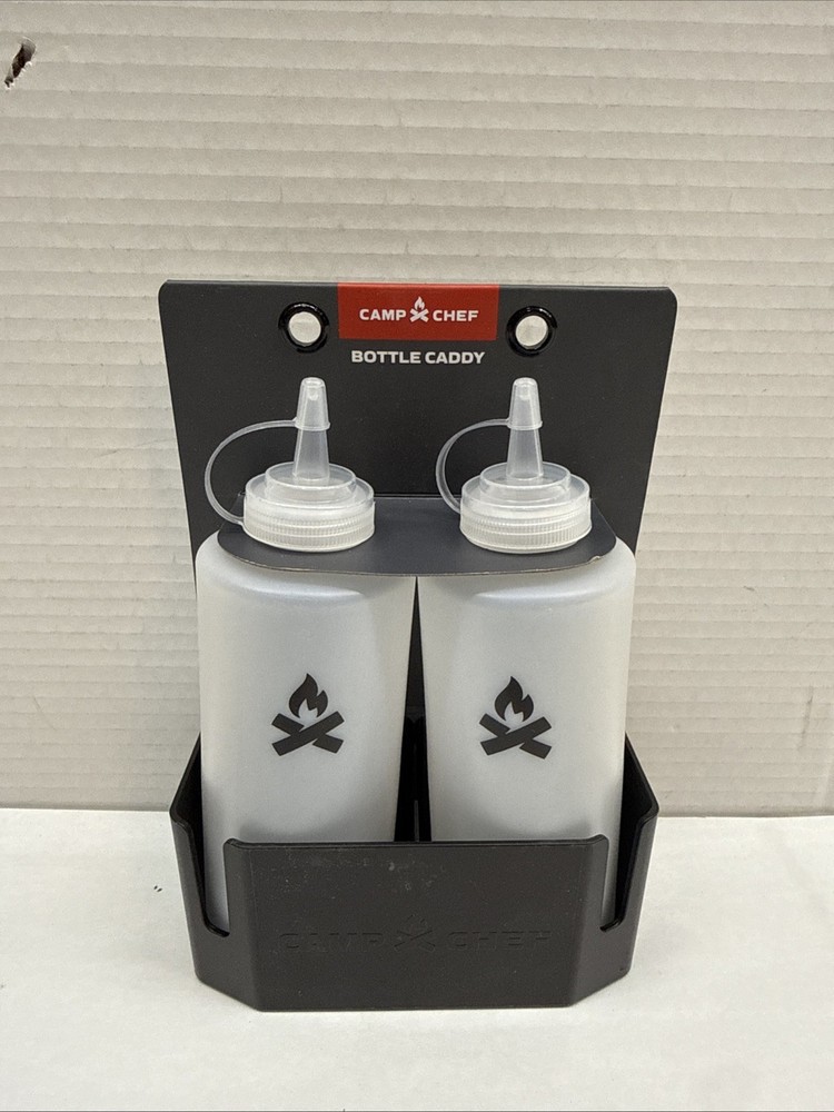 Camp Chef Bottle Caddy - Flat-Top Griddle Accessories Includes 2 Squeeze Bottles