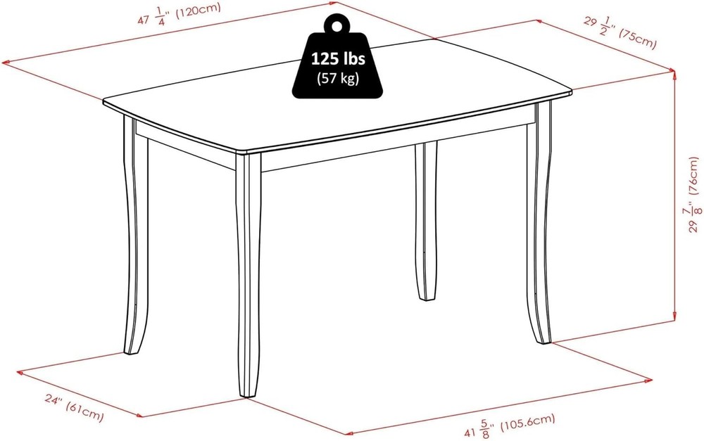 Inglewood Dining Table Dining Room 29" Walnut
