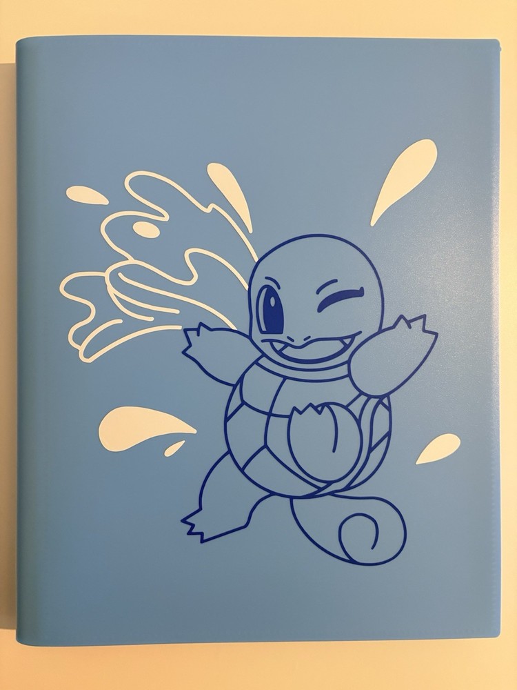 9 Pocket - Strap Binder - 360 Side Loading - Light Blue Squirtle