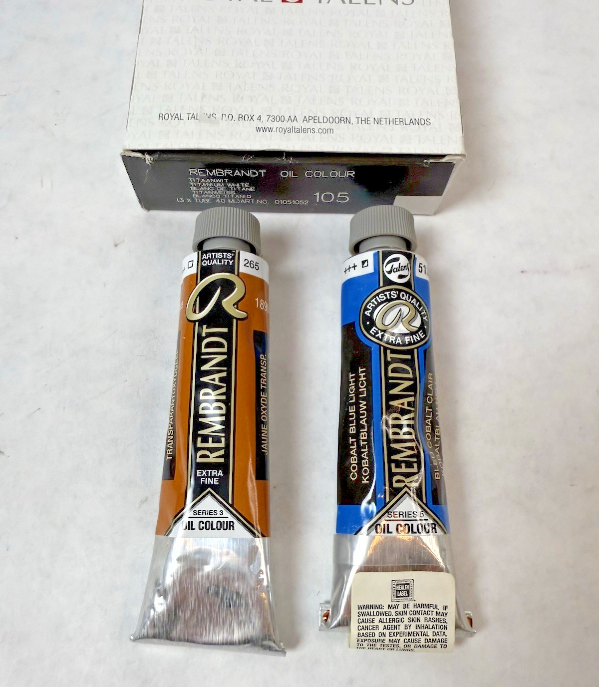 Royal Talens Rembrandt Oil Colour Set of 2--SEE PHOTOS
