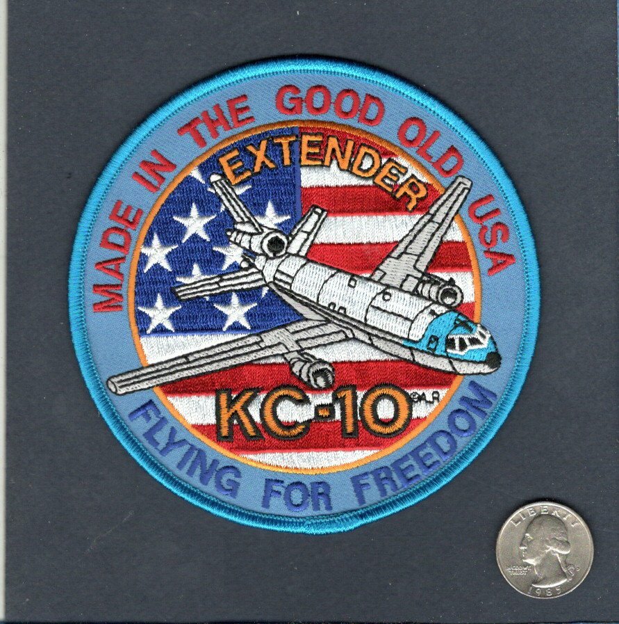 KC-10 EXTENDER USAF ARS AREFS McDonnell Douglas Refueling Squadron Jacket Patch