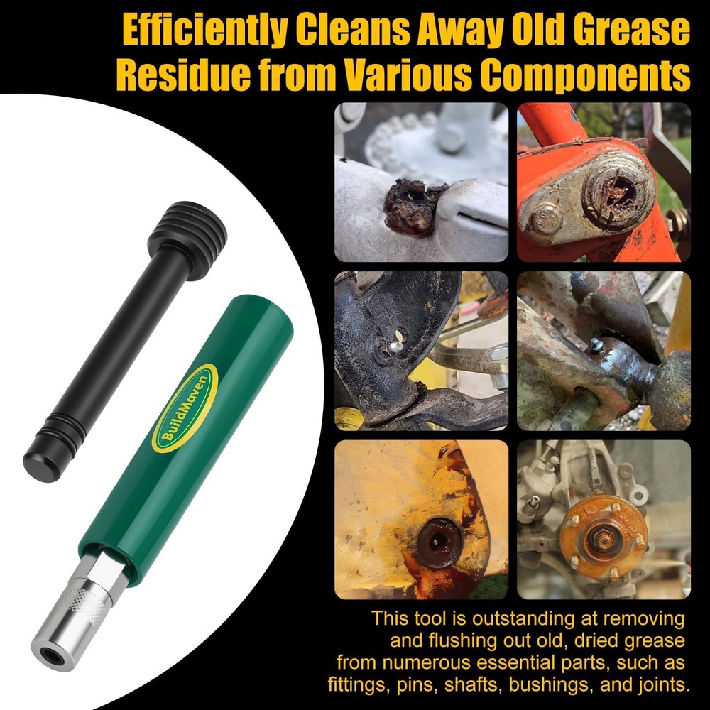 Grease Fitting Cleaning Tool -Grease Zerk Cleaner, Zerk Fitting Cleaning Tool...