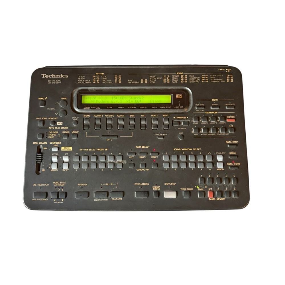 Technics SM-AC1200 MIDI Orchestra Sound Module No Power Cable