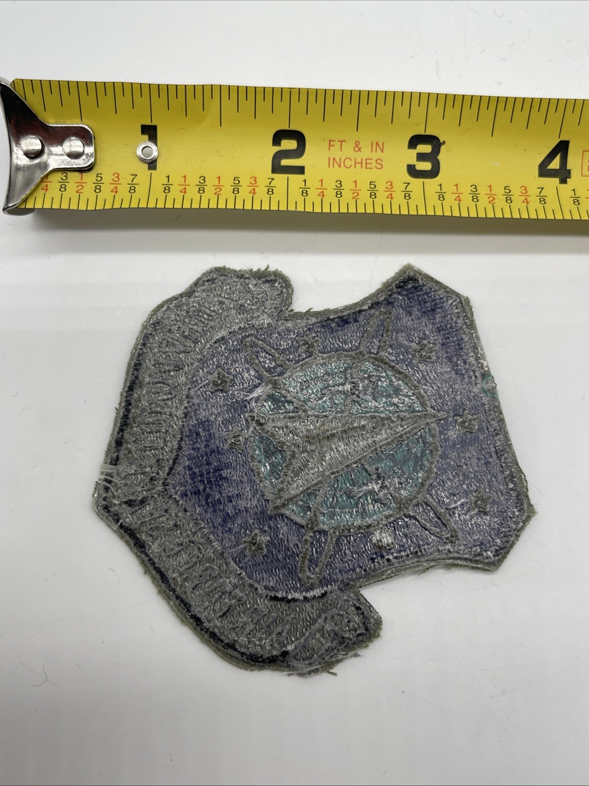 U.S. Military USAF AIR FORCE SPACE COMMAND Patch Insignia Cut Edge Subdued Iron