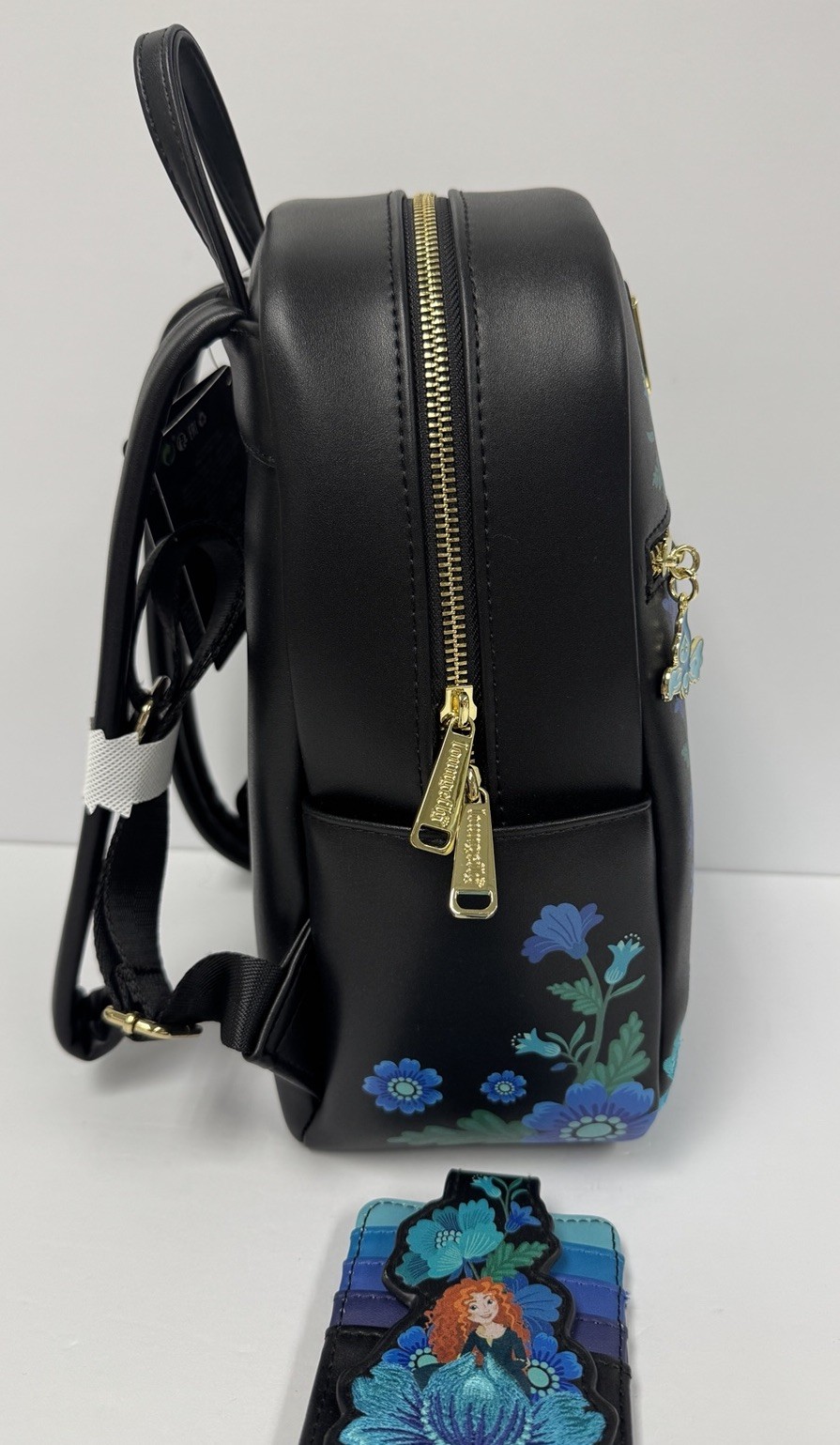 Loungefly Disney Pixar Brave Merida Botanical Floral Mini Backpack & Cardholder