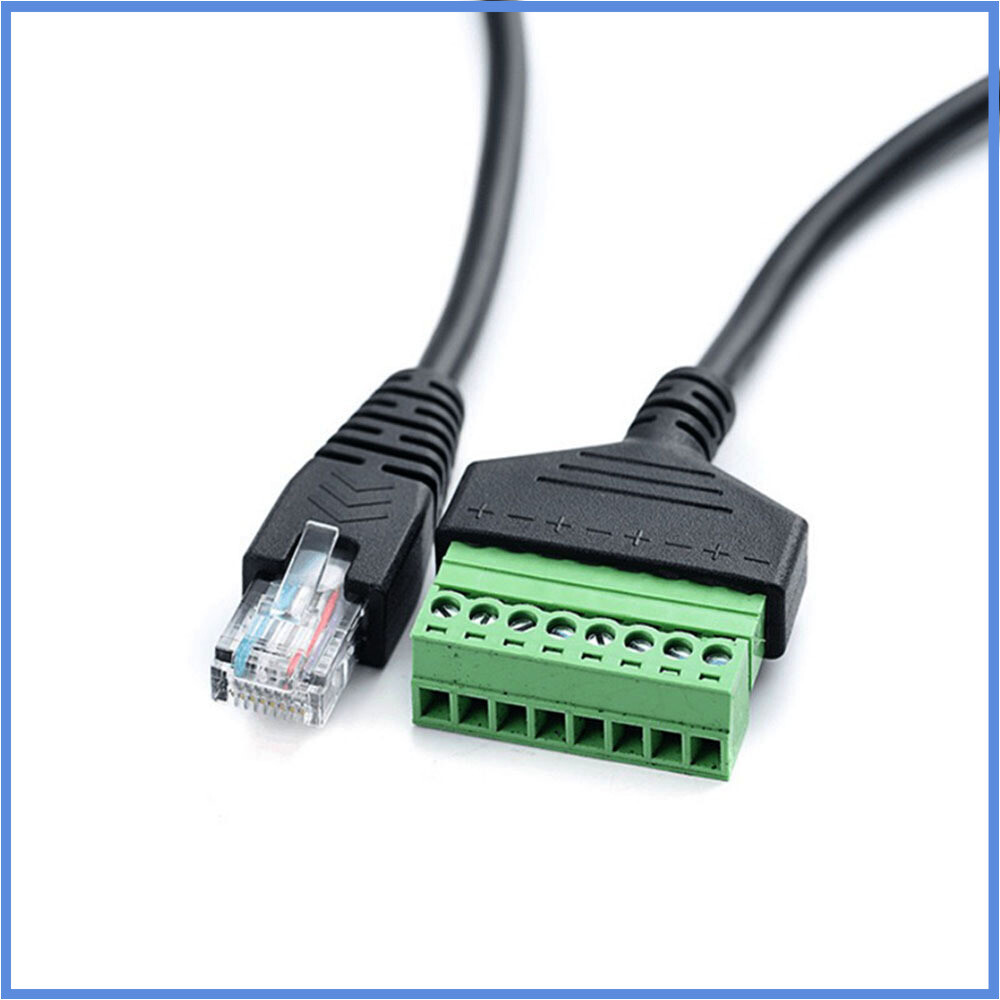 Network RJ45 revolution terminal 8-core extension cable adapter cable can fixed