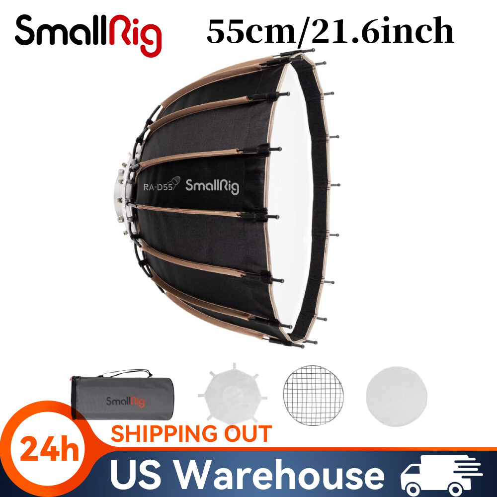 SmallRig Parabolic Softbox Quick Release, RA-D55 55cm/21.6inch Deep Softbox