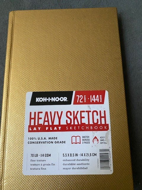 2sketch book &mixed media same picture