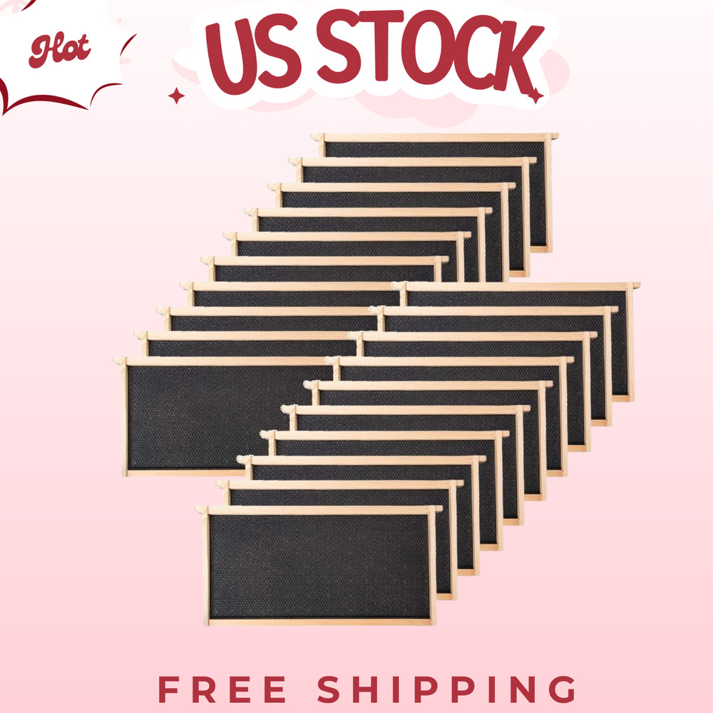20-Pack Beehive Deep Frames & Waxed Foundations, 9-1/8" (Black)
