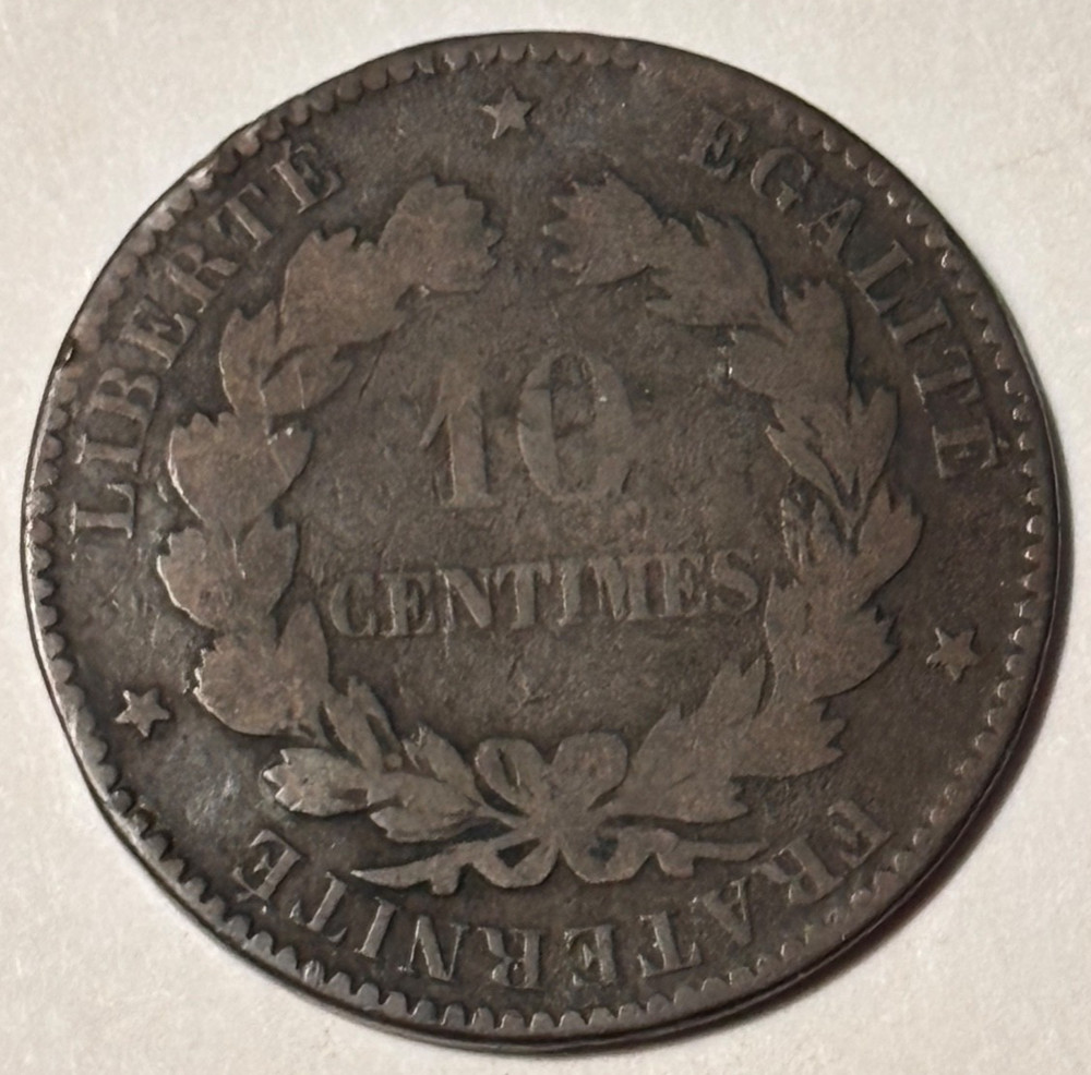 France 1872 10 Centimes