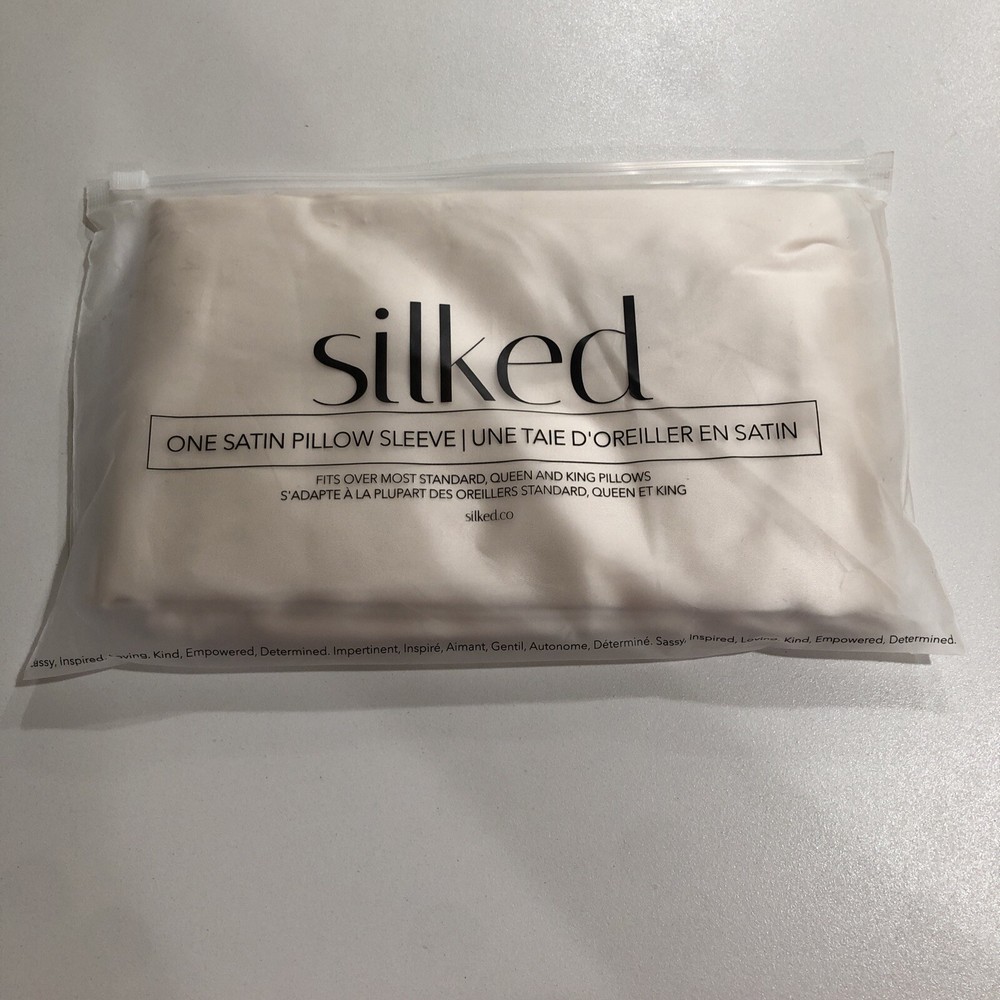 Silked Beige Singular Pillow Sleeve