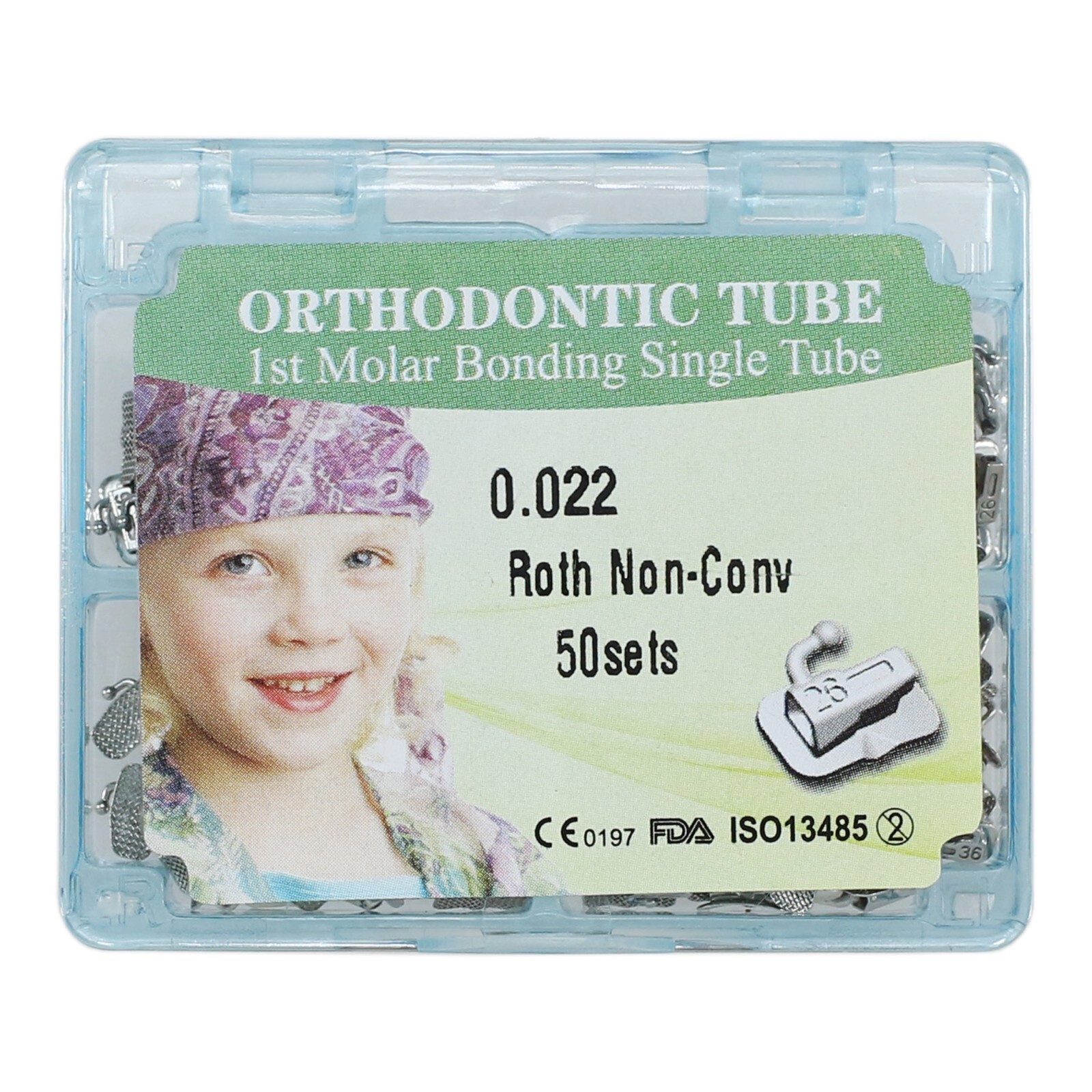 Dental Orthodontic Buccal Tube Molar Tubes Roth MBT 0.022 Convertible Monoblock