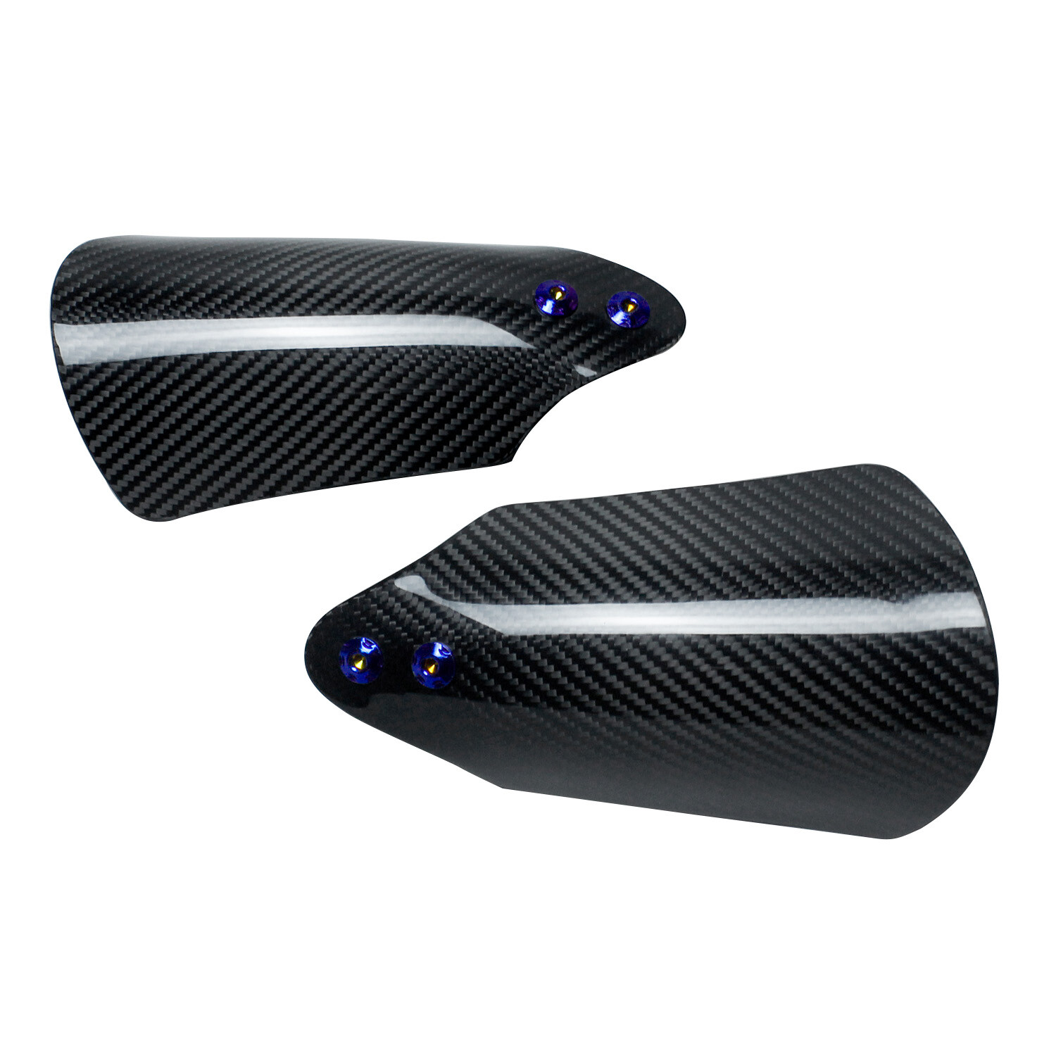 Carbon Fiber Hand Grips Guard Windshield For Harley Touring Road King FLHTK FLTR