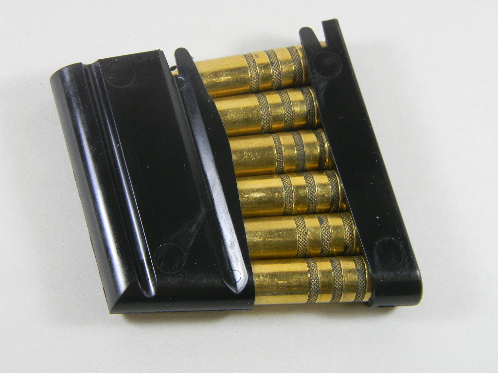 SET OF 2 K-31 SCHMIDT RUBIN RIFLE POLYMER STRIPPER CLIPS 6 ROUND.