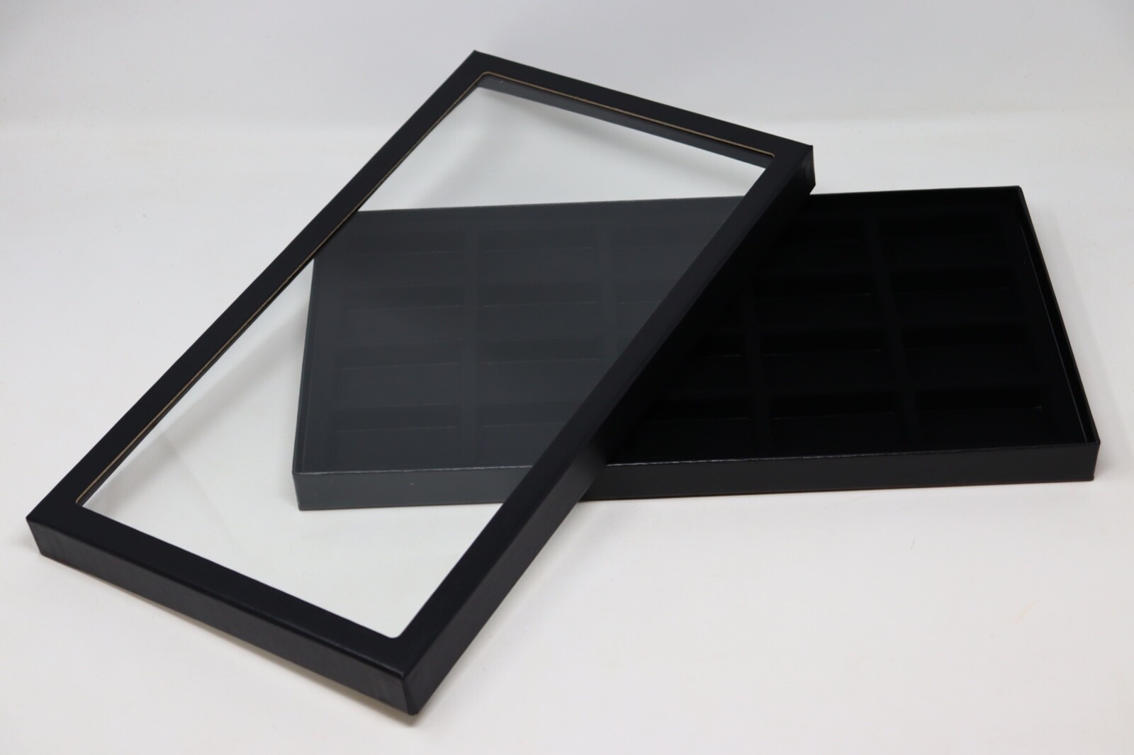 20 Compartment Riker Display Case for Zippo Lighters Jewelry Collectibles & More