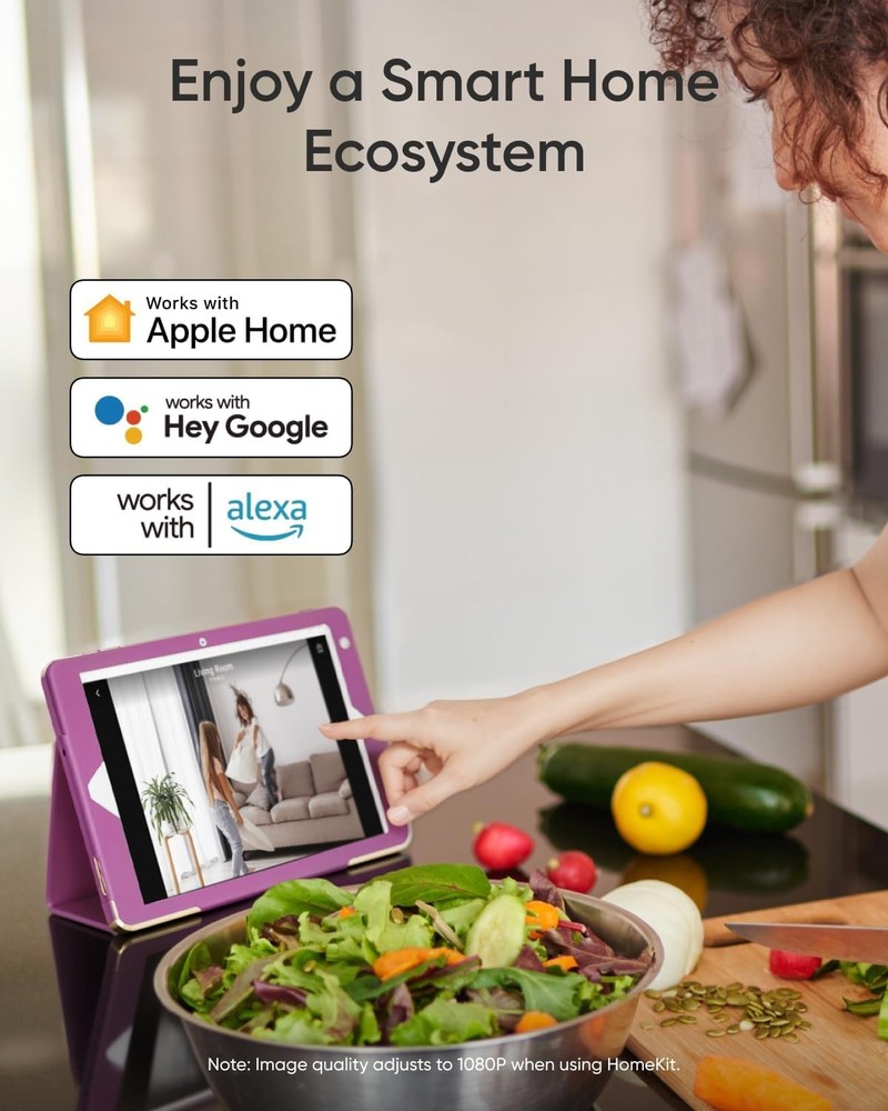 eufy Security 4K Indoor Camera E30-No Subscription,Work as Pet White