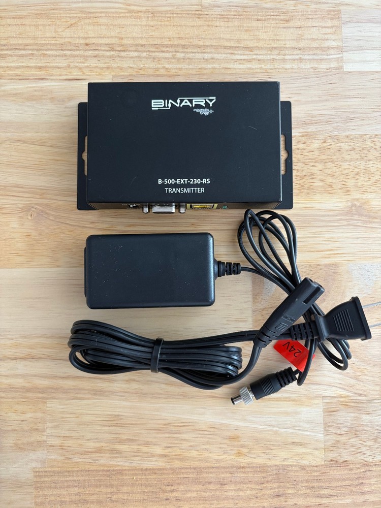 Binary B-500-EXT-230-RS HDMI Extender Transmitter with Power Adapter | Tested