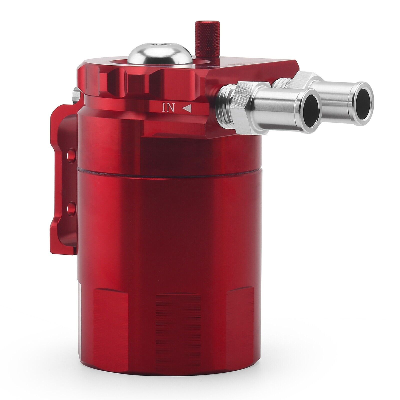 Oil Catch Can Kit Reservoir Baffled Tank with Breather Filter Universal Aluminum