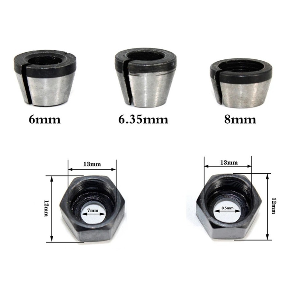 Professional Collet Chuck Adapter for Multi Purpose Chuck Conversion 5pcs Set