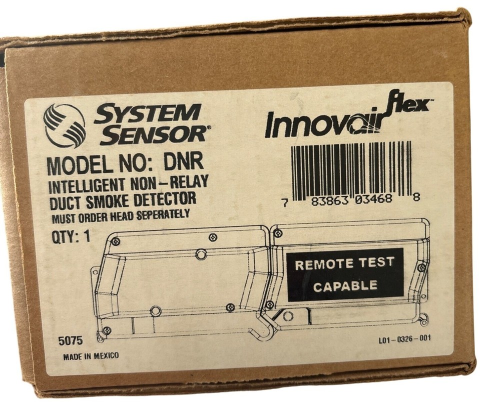 Innovair Flex DNR Duct Smoke Detector With Remote Test Capability System Sensor