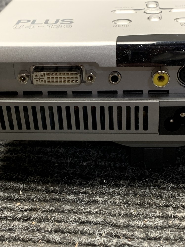 Used Plus Vision U4-136 Data Projector, With 1,431 Hrs,