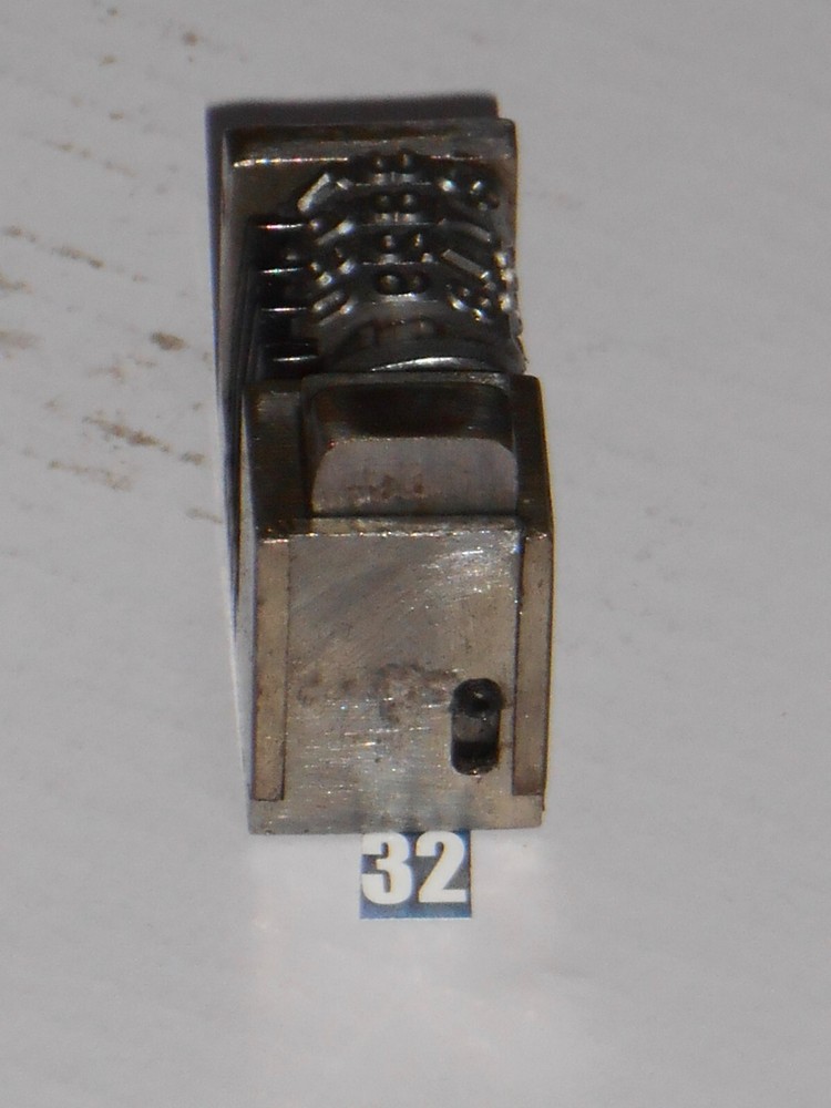 WMA | REVERSE letterpress numbering machine | 32