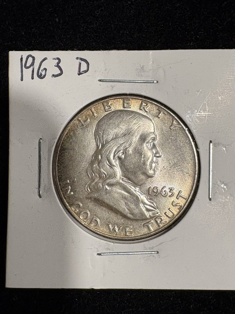 1963 D Franklin Half Dollar AU