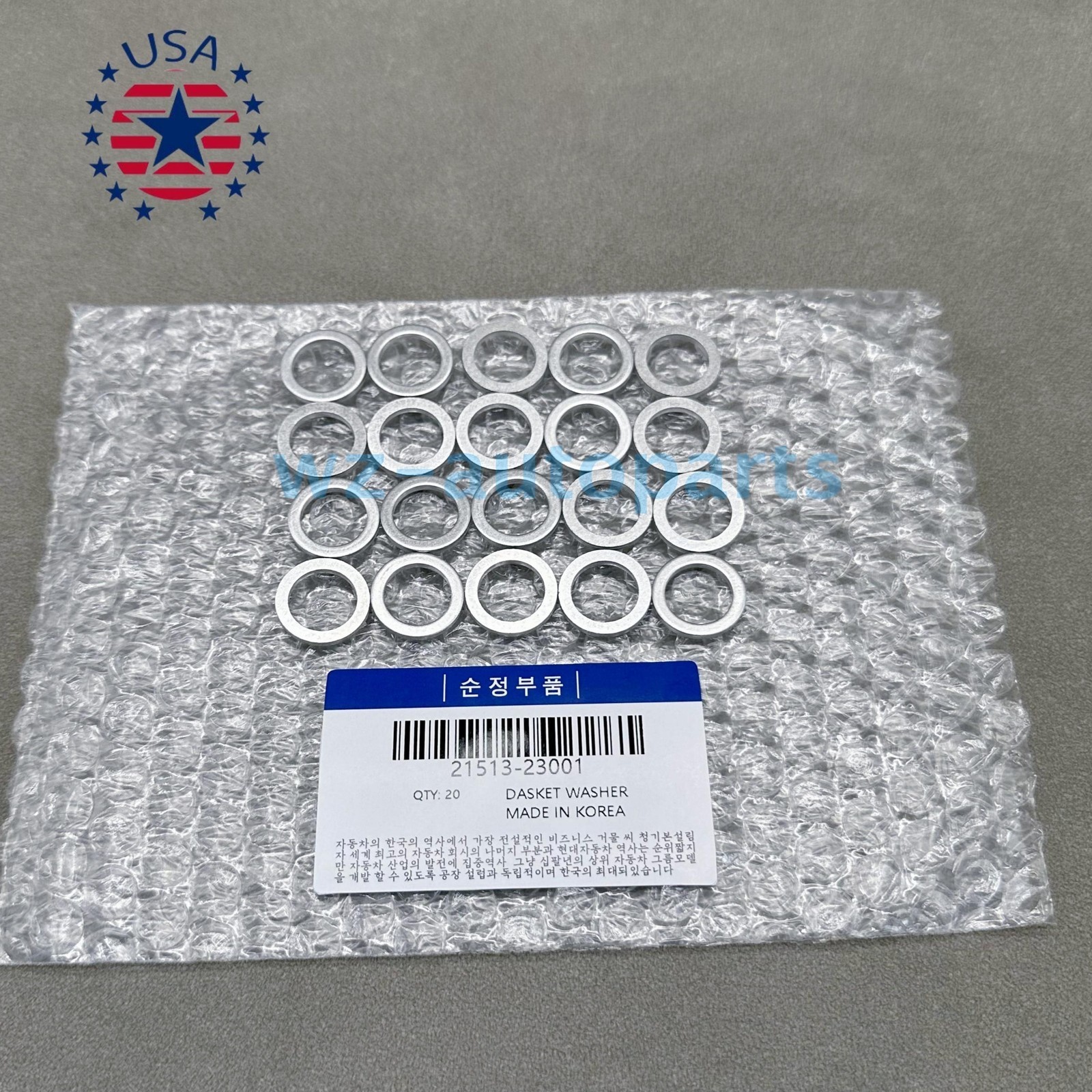 OEM!! 20PC GASKET WASHER DRAIN PLUG FOR 07-21 HYUNDAI 2001-2021 KIA 21513-23001