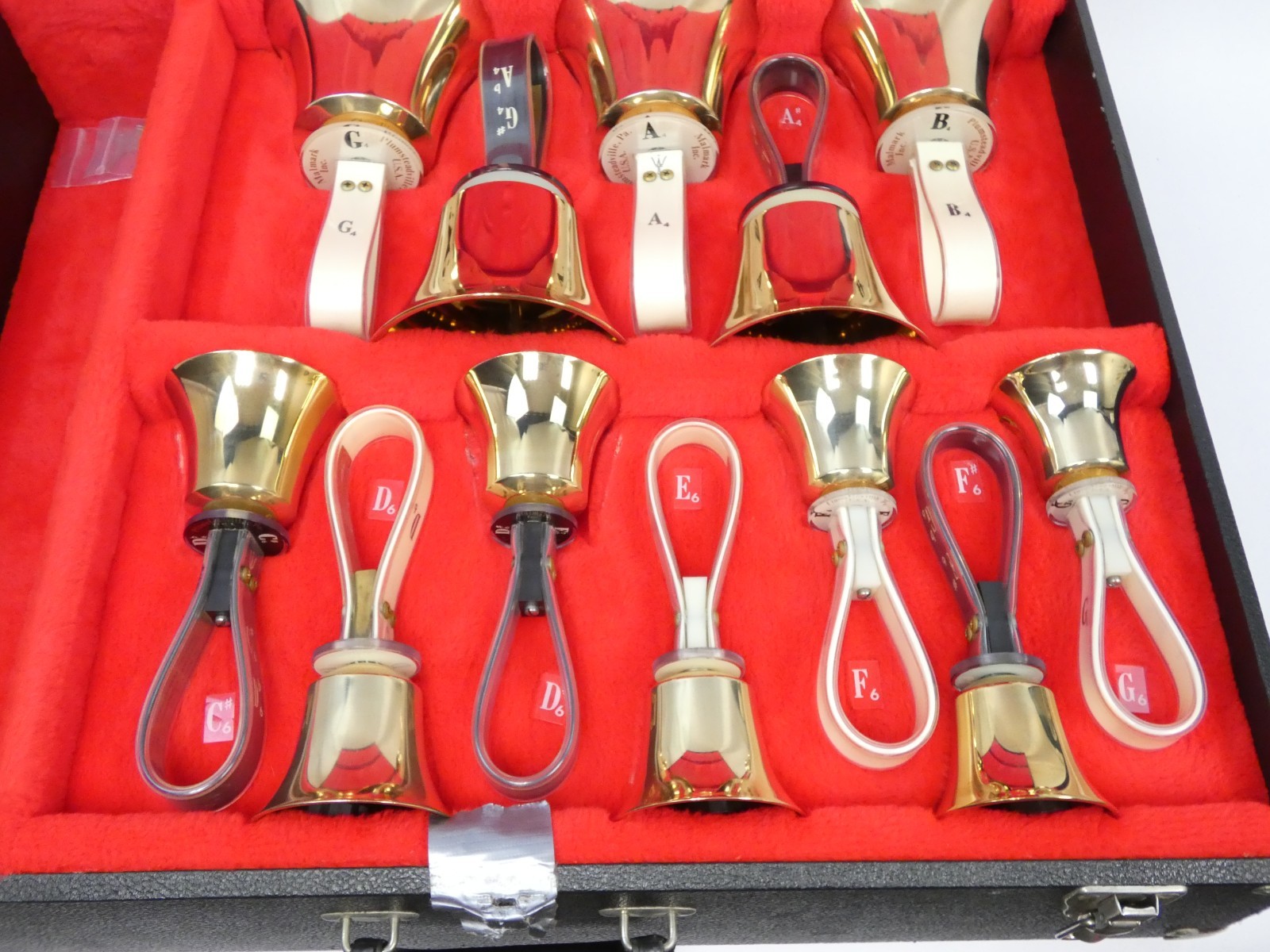 Malmark 3 Octave Handbell Set C4–C7 w Cases (Plus 10 Duplicate Bells)