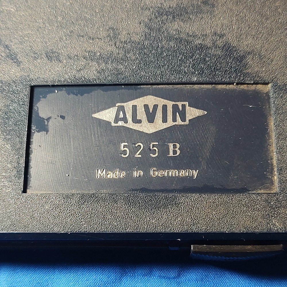 ALVIN 525B Precision Drawing Instruments Set Made in Germany Drafting Compass