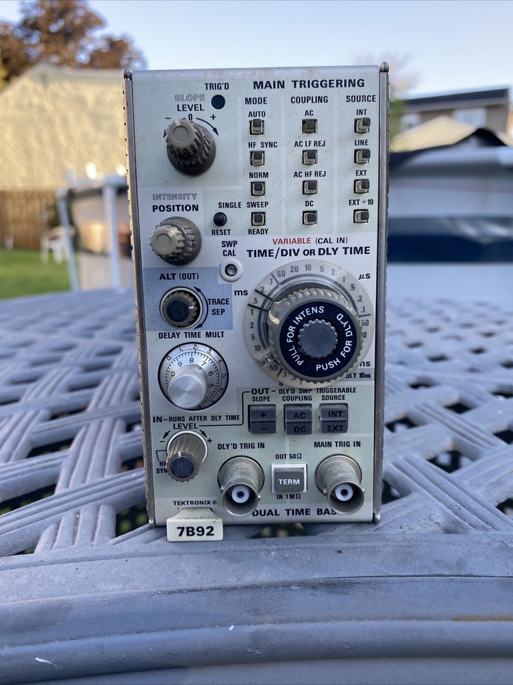 Tektronix 7B92  Dual Time Base Plug In Module Serial No : B021079