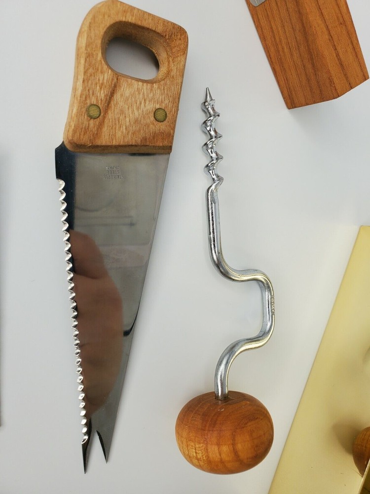 Carpenter Tools Bar Set With Caddy by Braggi, 4 Pc