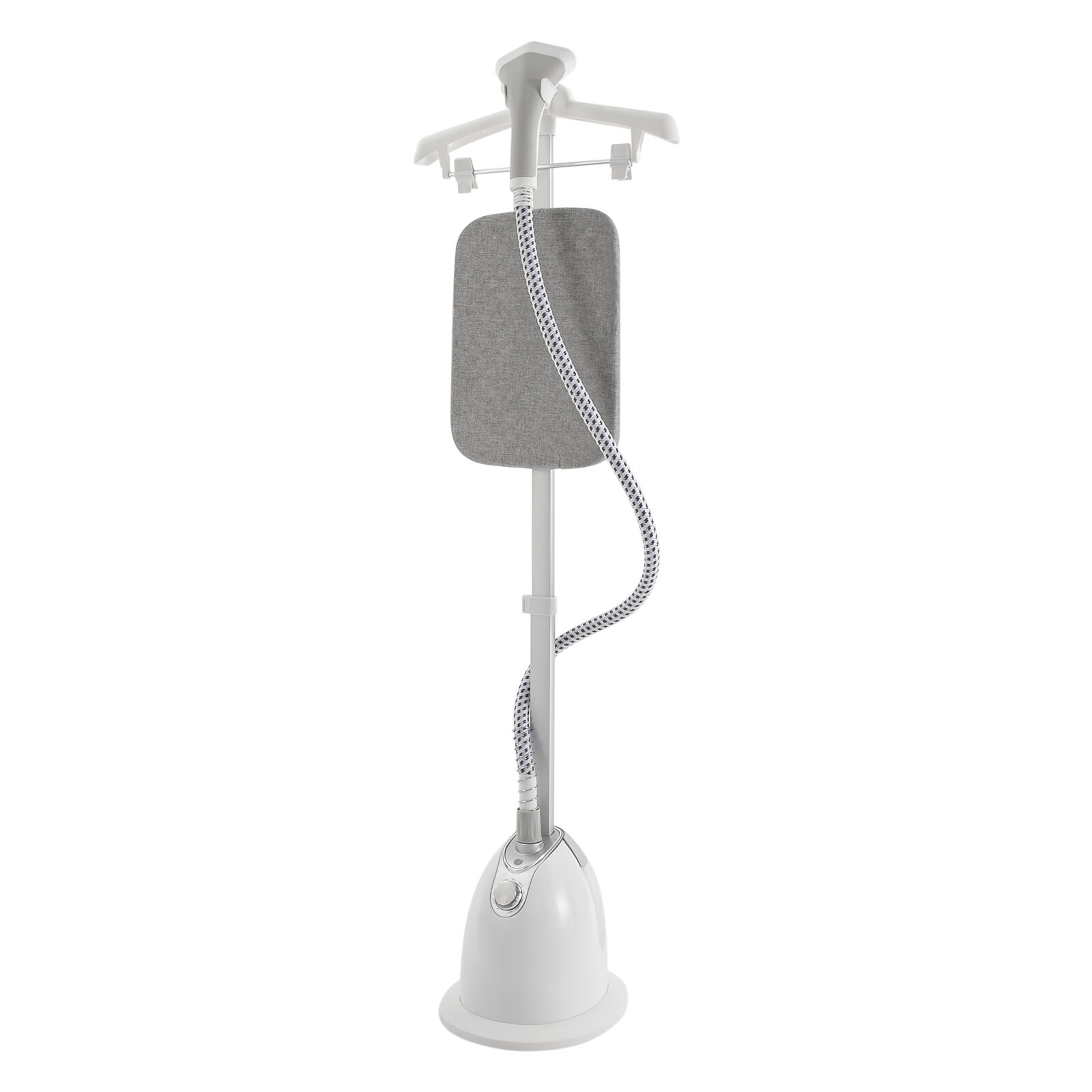 1350W White Professional Standing Garment Steamer w/Ironing Board&Garment Hanger
