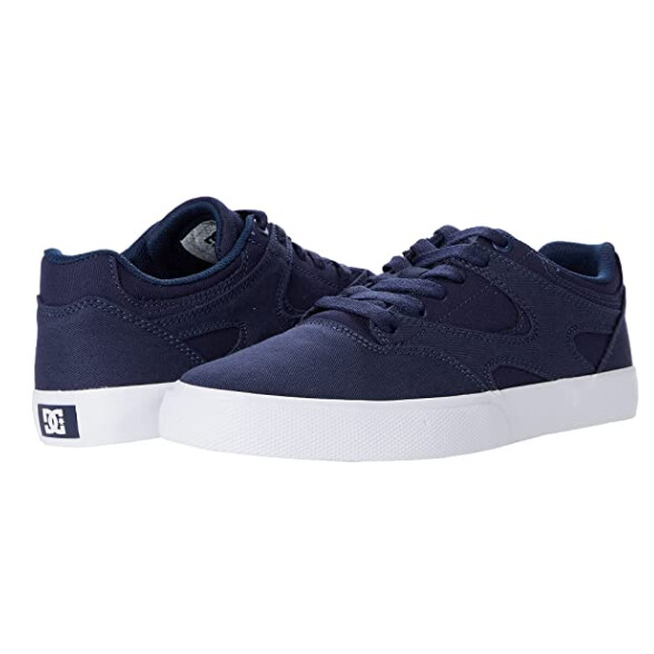 DC Skateboard Shoes Kalis Vulc Dark Grey/White Mens