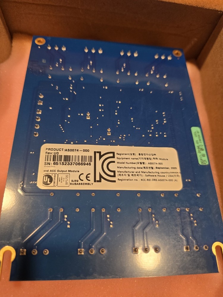 SOFTWARE HOUSE AS0074-000 R8 Module Output Module