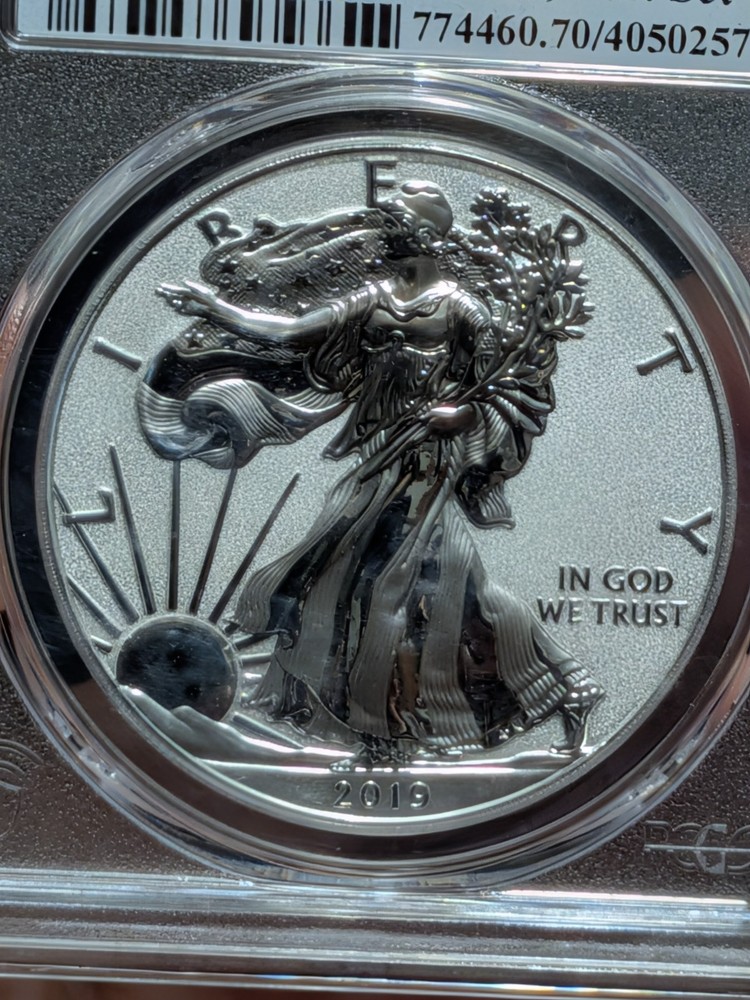 (tiny mint flaw) 2019-W RP ENHANCED SILVER EAGLE PCGS PR70