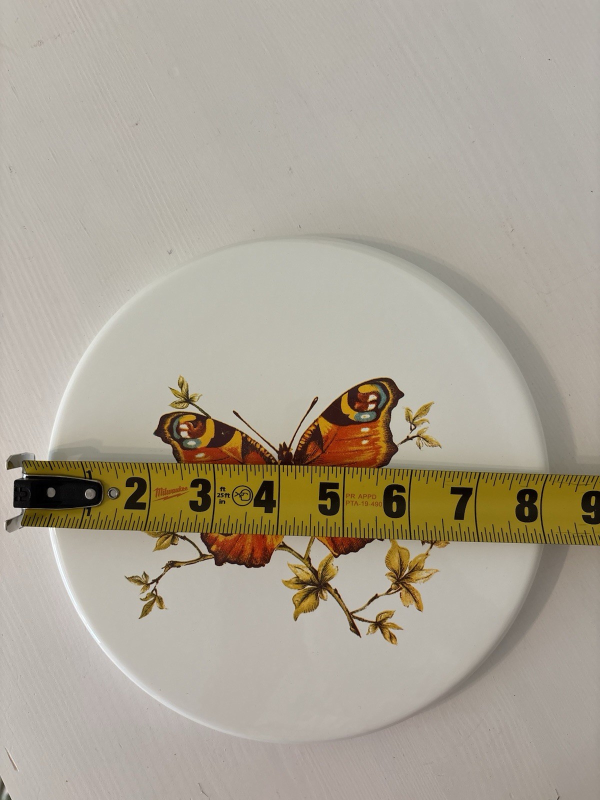 Vintage 1970’s Max Burton Butterfly Electric Range Stove Burner 8” Cover Enamel